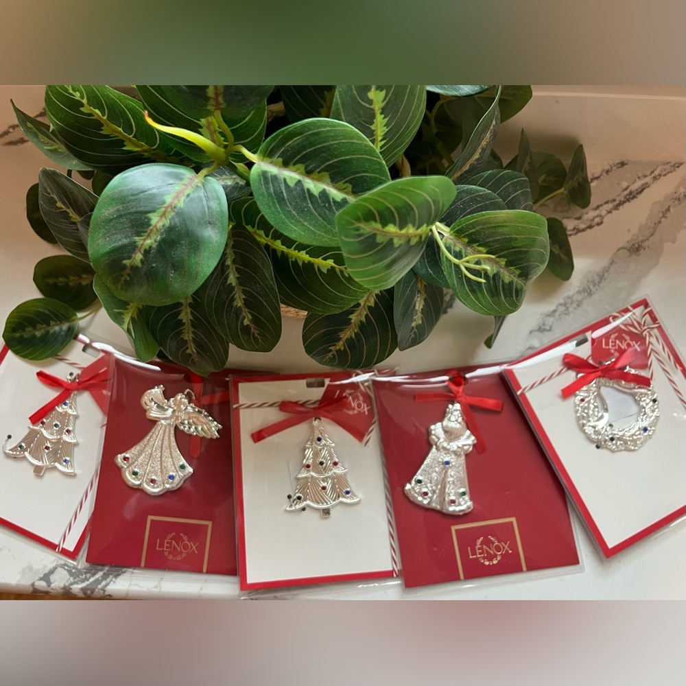 Lenox  Holiday Jeweled Charm Ornaments